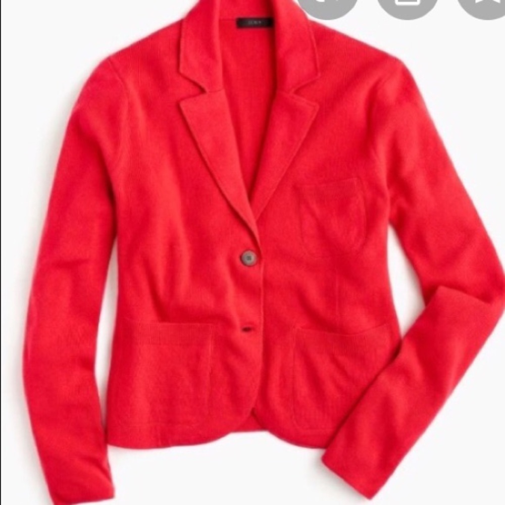 J Crew cropped sweater blazer